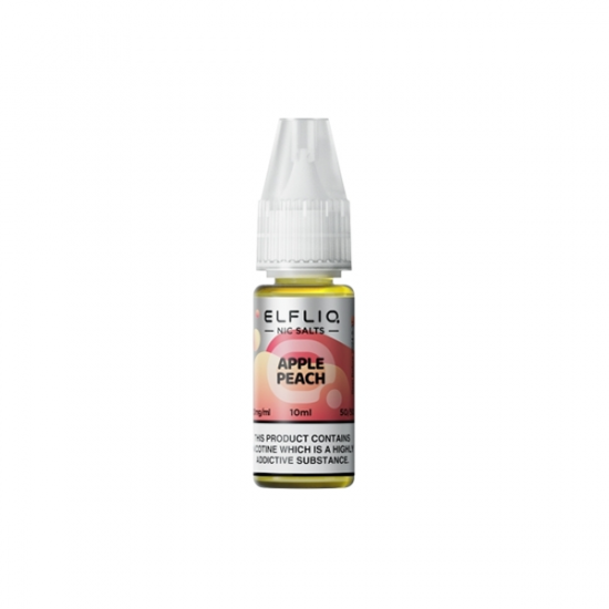 5mg ELFLIQ By Elf Bar 10ml Nic Salt (50VG/50PG) - Flavour: Apple Peach