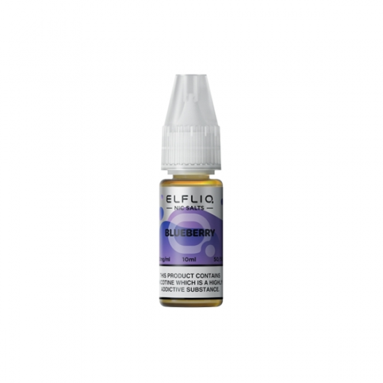 5mg ELFLIQ By Elf Bar 10ml Nic Salt (50VG/50PG) - Flavour: Blueberry