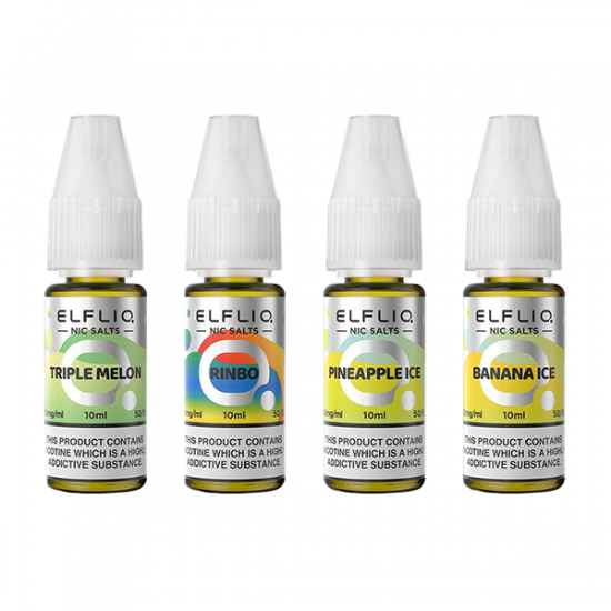 5mg ELFLIQ By Elf Bar 10ml Nic Salt (50VG/50PG) - Flavour: Peach Ice