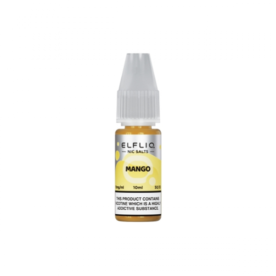 5mg ELFLIQ By Elf Bar 10ml Nic Salt (50VG/50PG) - Flavour: Mango