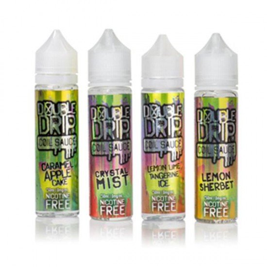 Double Drip 0mg 50ml Shortfill (80VG/20PG) - Flavour: Apple Rhubarb Crumble