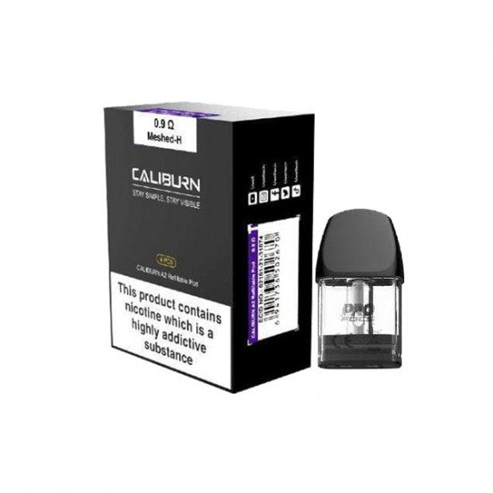 Uwell Caliburn A2 Replacement Pods 2ml - Resistance: 0.9Î©