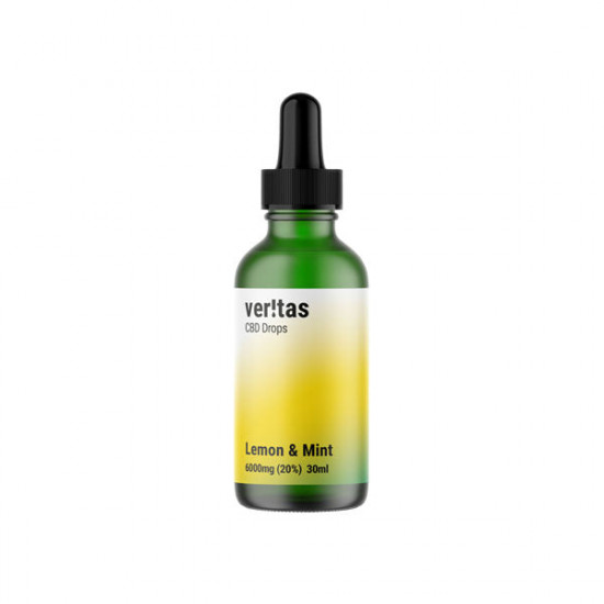 Veritas 6000mg CBD Lemon & Mint Drops - 30ml