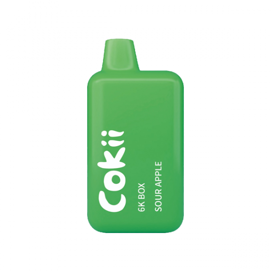 0mg COKII BAR 6K BOX Disposable Vape Device 6000 Puffs - Flavour: Sour Apple