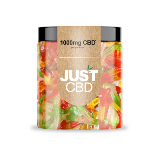 Just CBD 1000mg Gummies - 351g - Flavour: Gummy worms