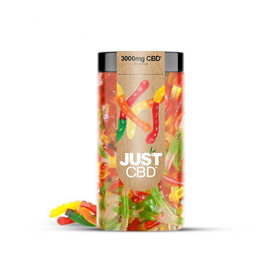 Just CBD 3000mg Gummies - 600g - Flavour: Gummy Worms