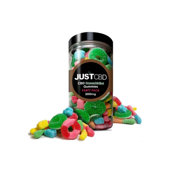 Just CBD 3000mg Gummies - 600g - Flavour: Party Pack Gummies