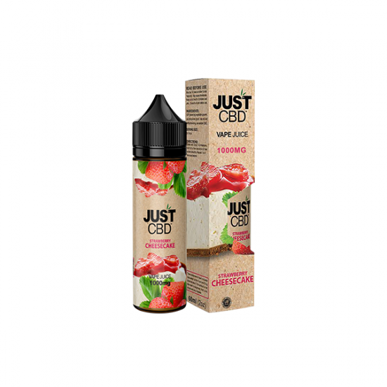 Just CBD 500mg Vape Juice - 60ml - Flavour: Strawberry Cheesecake