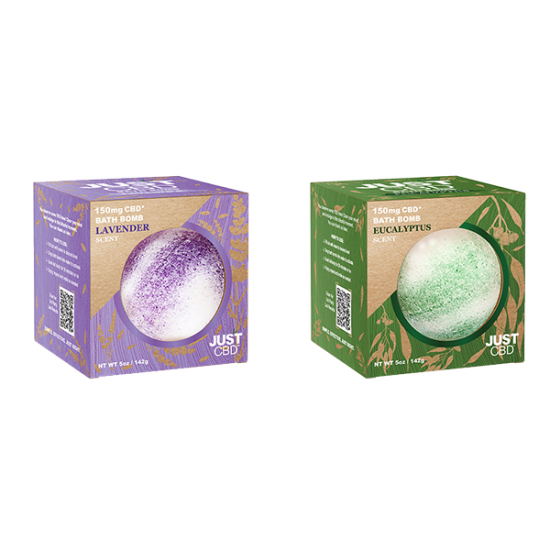 Just CBD 150mg Bath Bombs - 142g - Aroma: Eucalyptus