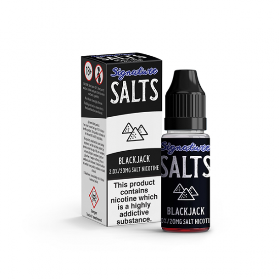 20mg Signature Salts By Signature Vapours 10ml Nic Salt (50VG/50PG) (BUY 1 GET 1 FREE) - Flavour: Blackjack