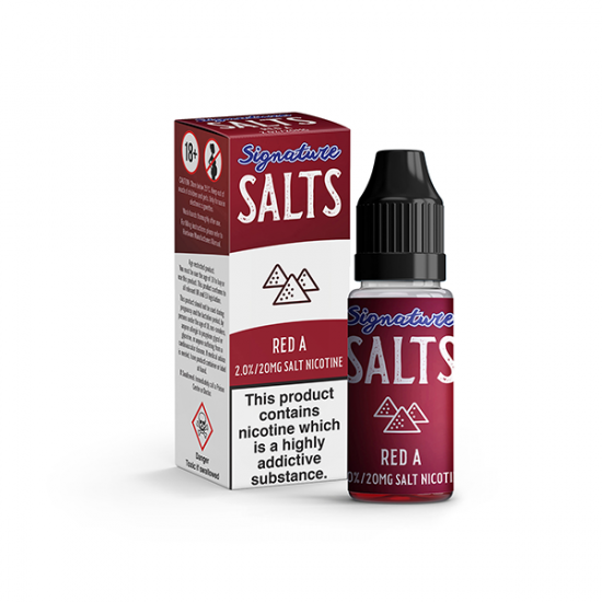 20mg Signature Salts By Signature Vapours 10ml Nic Salt (50VG/50PG) (BUY 1 GET 1 FREE) - Flavour: Red A