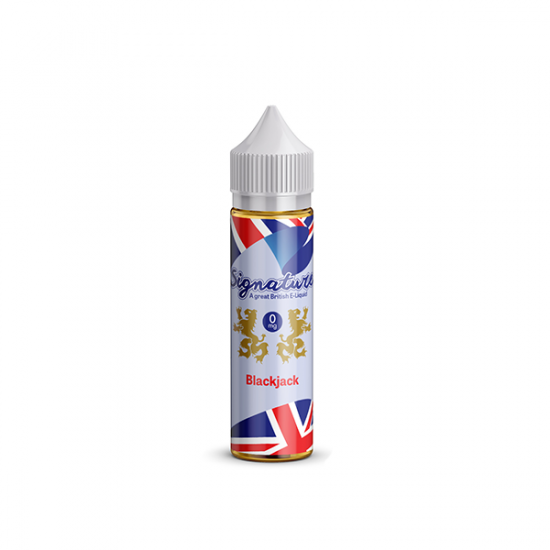 Signature Vapours 50ml E-liquid 0mg (50VG/50PG) - Flavour: Blackjack