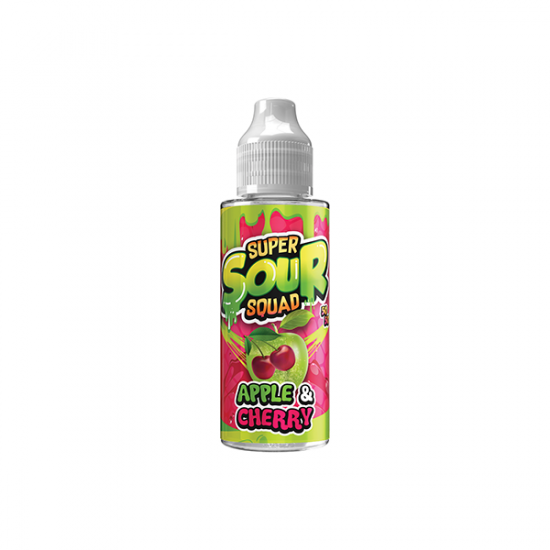 Super Sour Squad By Signature Vapours 100ml E-liquid 0mg (50VG/50PG) - Flavour: Apple & Cherry