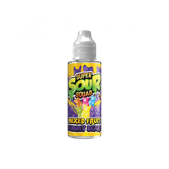 Super Sour Squad By Signature Vapours 100ml E-liquid 0mg (50VG/50PG) - Flavour: Gummy Bears