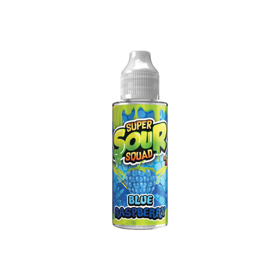 Super Sour Squad By Signature Vapours 100ml E-liquid 0mg (50VG/50PG) - Flavour: Blue Raspberry