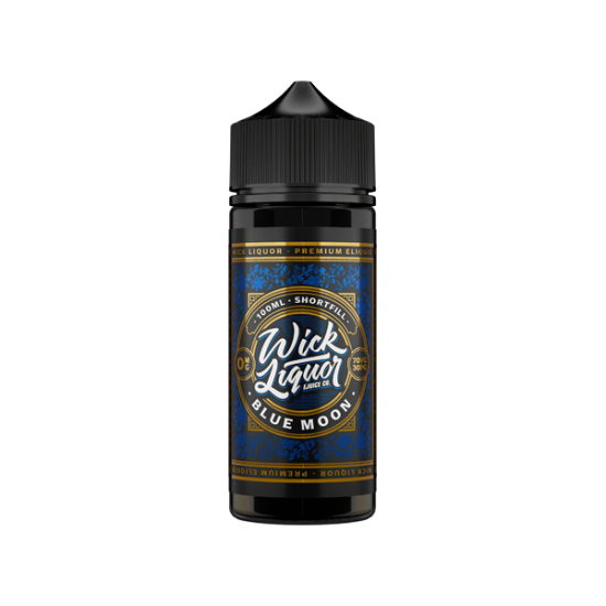 Wick Liquor 100ml Shortfill 0mg (70VG/30PG) - Flavour: Blue Moon