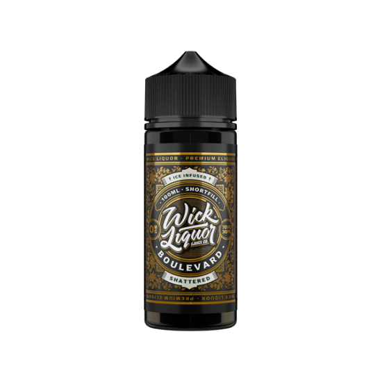 Wick Liquor 100ml Shortfill 0mg (70VG/30PG) - Flavour: Boulevard Shattered