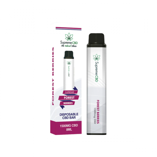 Supreme CBD 1500mg CBD Disposable Vape Device 3000 Puffs - Flavour: Forest Berries