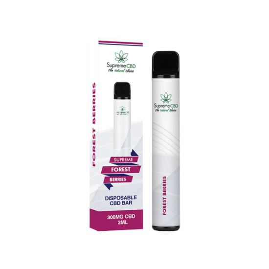 Supreme CBD 300mg CBD Disposable Vape Device 600 Puffs - Flavour: Forest Berries