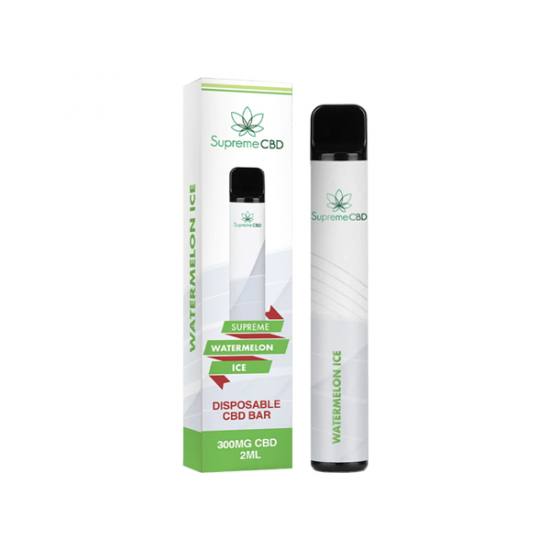 Supreme CBD 300mg CBD Disposable Vape Device 600 Puffs - Flavour: Watermelon Ice