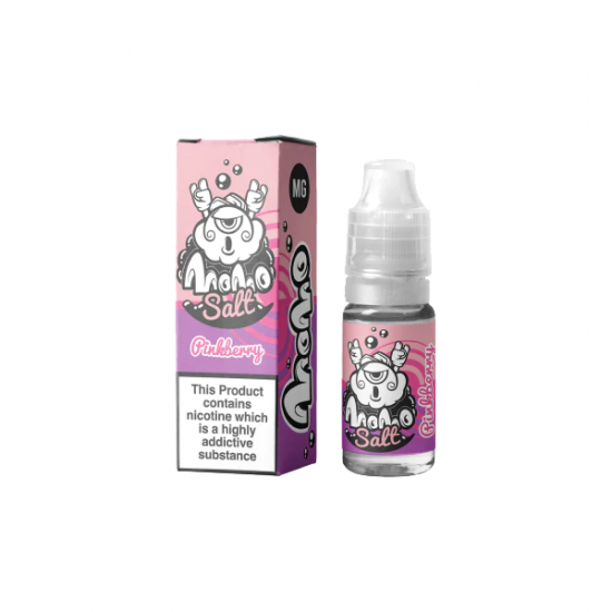 10mg Momo Salts 10ml Nic Salts (50VG/50PG) - Flavour: Pink Berry