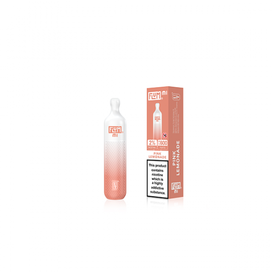 20mg Flum MI Disposable Vape Device 600 Puffs - Flavour: Pink Lemonade