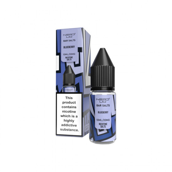 20mg Nerd Liq Bar Salts 10ml Nic Salts (50VG/50PG) - Flavour: Blueberry