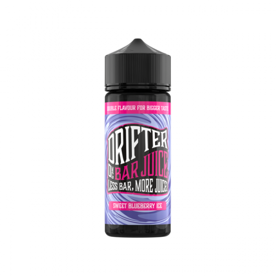 Drifter Bar Juice 100ml Shortfill 0mg (50VG/50PG) - Flavour: Sweet Blueberry Ice