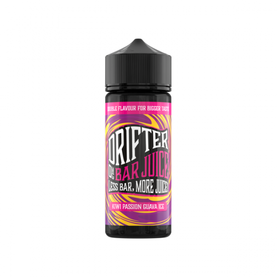 Drifter Bar Juice 100ml Shortfill 0mg (50VG/50PG) - Flavour: Kiwi Passion Guava Ice