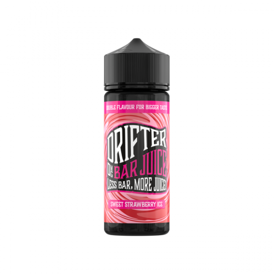 Drifter Bar Juice 100ml Shortfill 0mg (50VG/50PG) - Flavour: Sweet Strawberry Ice