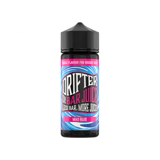 Drifter Bar Juice 100ml Shortfill 0mg (50VG/50PG) - Flavour: Mad Blue