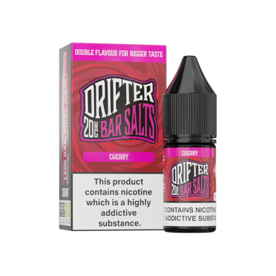 20mg Drifter Bar Salts 10ml Nic Salts (50VG/50PG) - Flavour: Cherry