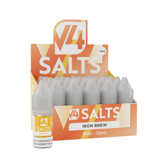 5mg V4 Salts 10ml Nic Salts (50VG/50PG) - Flavour: Iron Brew