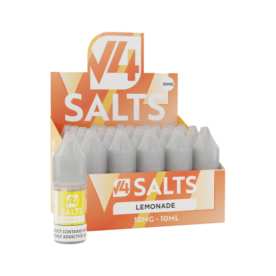 10mg V4 Salts 10ml Nic Salts (50VG/50PG) - Flavour: Lemonade