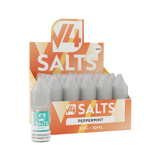 5mg V4 Salts 10ml Nic Salts (50VG/50PG) - Flavour: Peppermint