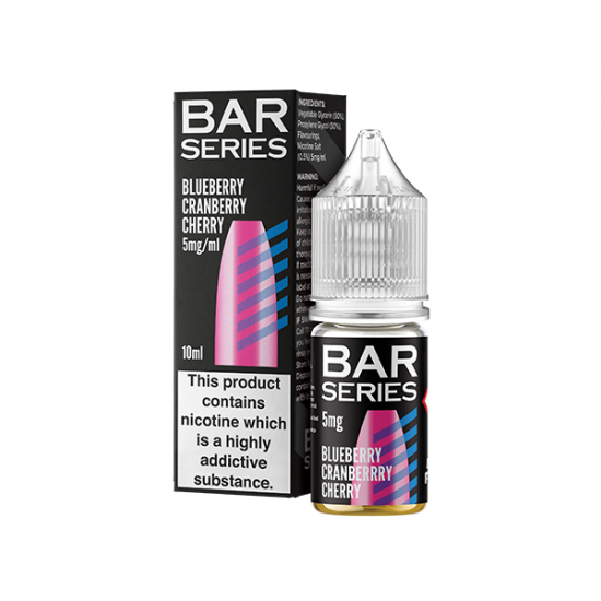 5mg Bar Series Nic Salts 10ml (50VG/50PG) - Flavour: Blueberry Cherry Cranberry