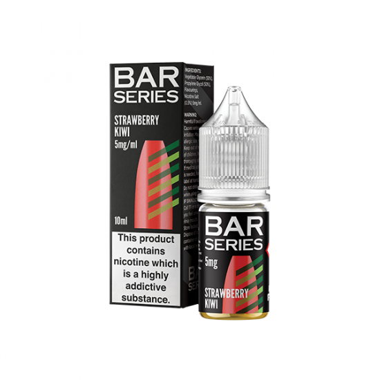 5mg Bar Series Nic Salts 10ml (50VG/50PG) - Flavour: Strawberry Kiwi