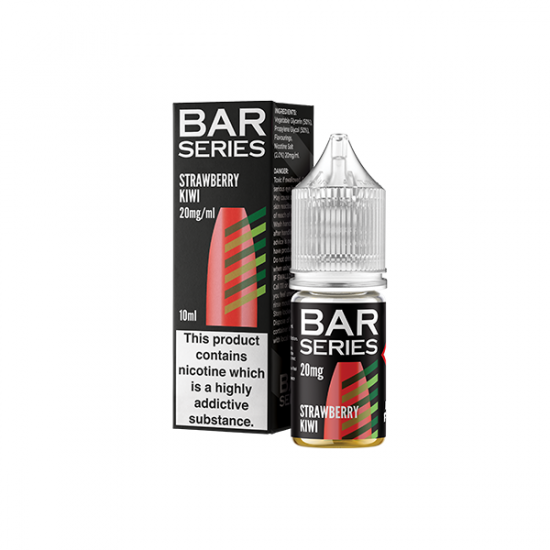 20mg Bar Series 10ml Nic Salts (50VG/50PG) - Flavour: Strawberry Kiwi