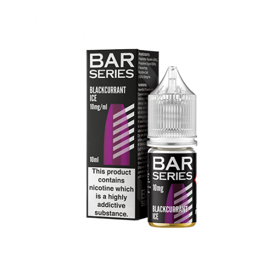 10mg Bar Series 10ml Nic Salts (50VG/50PG) - Flavour: Blackcurrant Ice