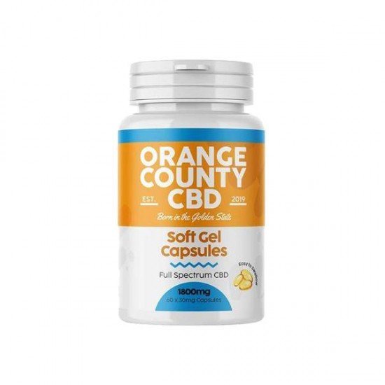 Orange County 1800mg Full Spectrum CBD Capsules - 60 Caps