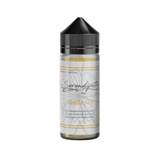 Serendipity By Wick Liquor 100ml Shortfill 0mg (80VG/20PG) - Flavour: Vanilla Sky