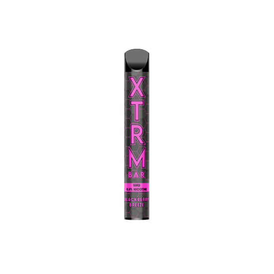 5mg XTRM Disposable Vape bars 600 puffs - Flavour: Blackberry Breeze