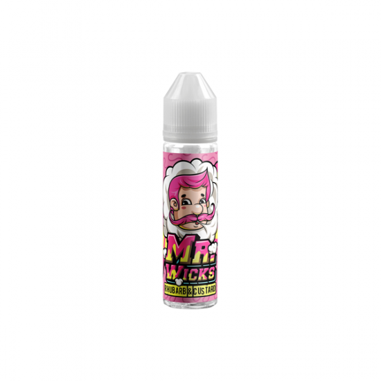 Mr Wicks 50ml Shortfill 0mg (70VG/30PG) - Flavour: Rhubarb & Custard