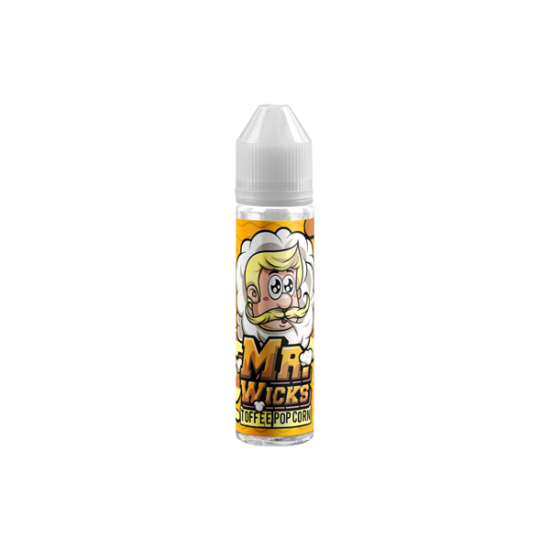 Mr Wicks 50ml Shortfill 0mg (70VG/30PG) - Flavour: Toffee Popcorn