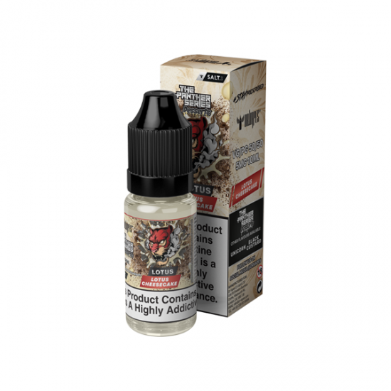 5mg The Panther Series Desserts By Dr Vapes 10ml Nic Salt (50VG/50PG) - Flavour: Lotus Cheescake