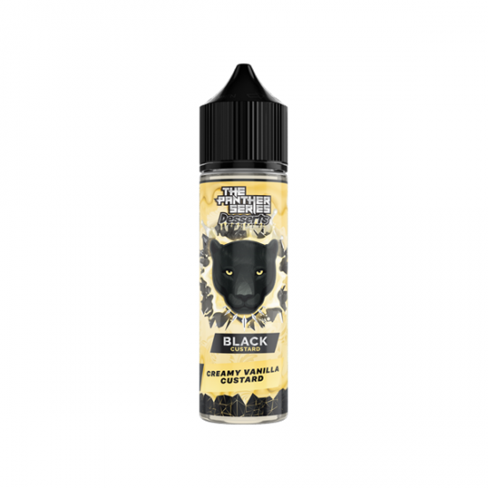 The Panther Series Desserts By Dr Vapes 50ml Shortfill 0mg (78VG/22PG) - Flavour: Black Custard