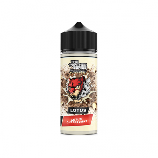 The Panther Series Desserts By Dr Vapes 100ml Shortfill 0mg (78VG/22PG) - Flavour: Lotus Cheesecake