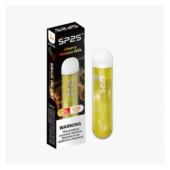 20mg SP2S Disposable Vape Device 600 Puffs (BUY 1 GET 1 FREE) - Flavour: Cherry Banana Milk