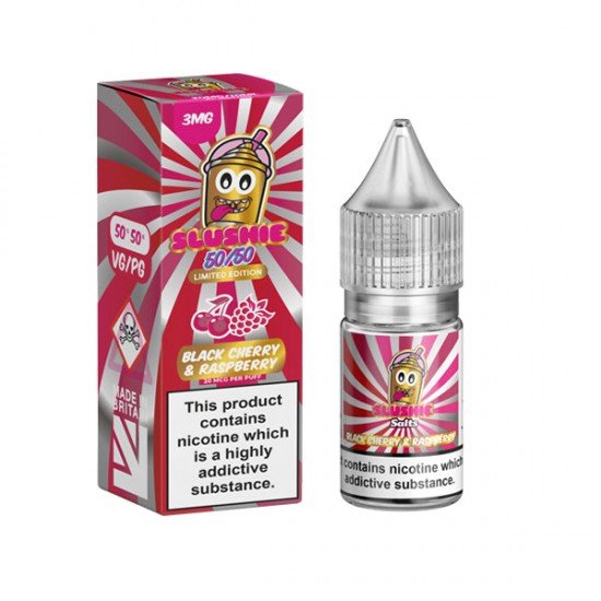 3mg Slushie by Liqua Vape 10ml (50VG/50PG) - Flavour: Black Cherry Raspberry Slush