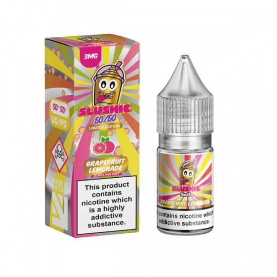 3mg Slushie by Liqua Vape 10ml (50VG/50PG) - Flavour: Grapefruit Lemonade Slush